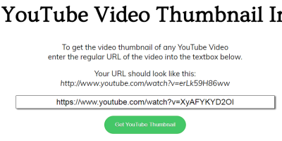 获取YouTube视频缩略图的方法 获取YouTube视频缩略图的方法