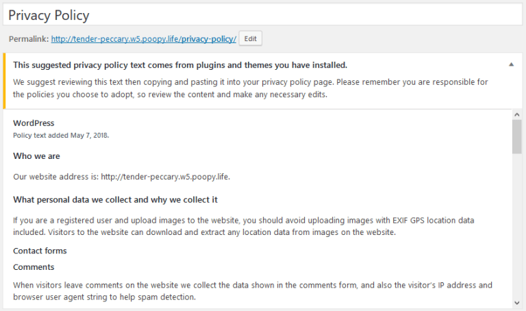WordPress 4.9.6 正式版发布,增加隐私选项卡 WordPress 4.9.6 正式版发布,增加隐私选项卡