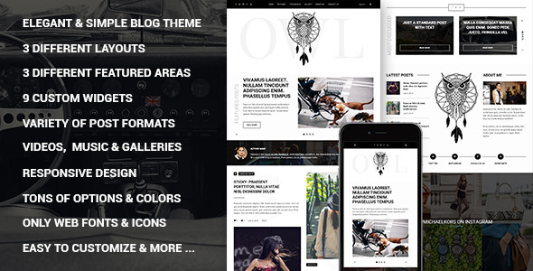 自适应 WordPress 主题 OWL 中文版 自适应 WordPress 主题 OWL 中文版